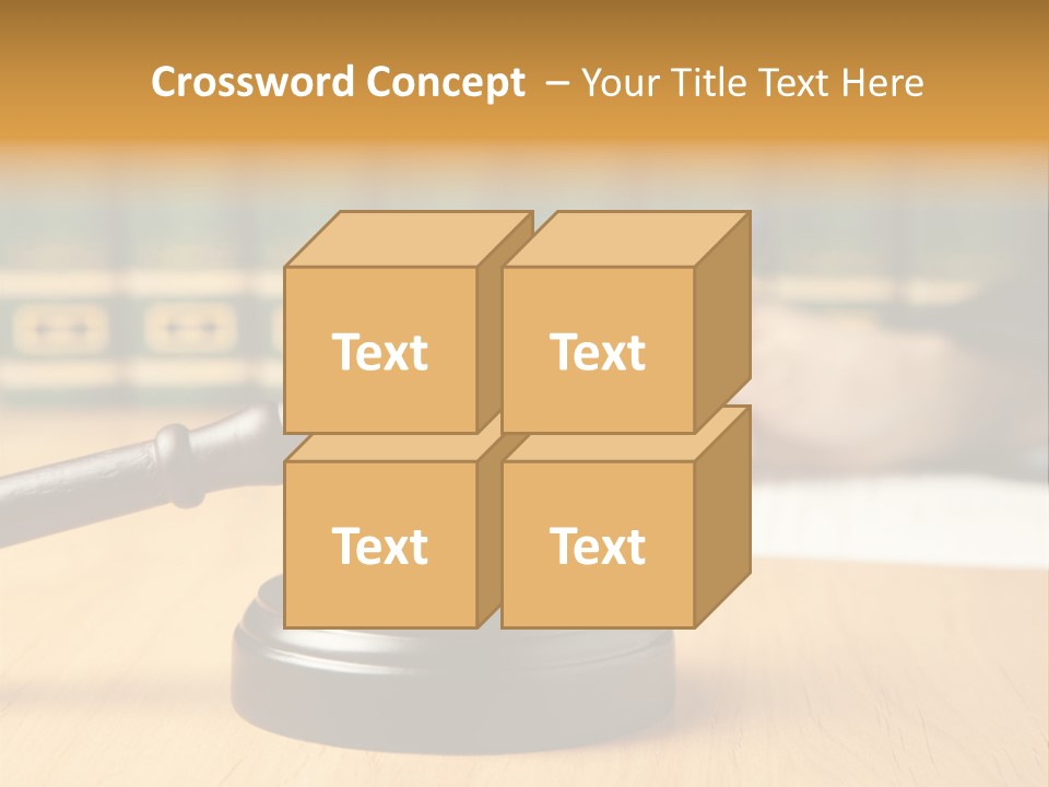 Court Adjournment Arbitrate PowerPoint Template