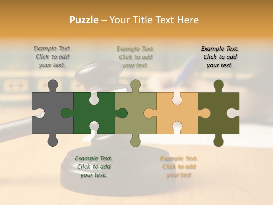 Court Adjournment Arbitrate PowerPoint Template