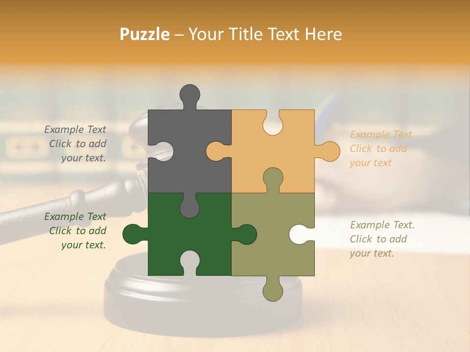 Court Adjournment Arbitrate PowerPoint Template