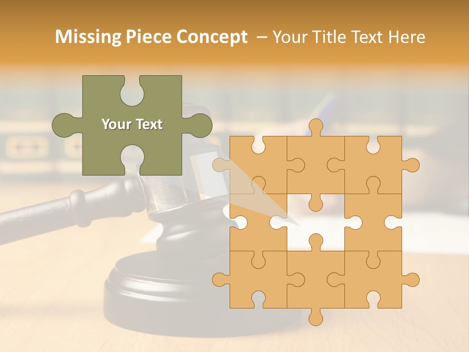 Court Adjournment Arbitrate PowerPoint Template