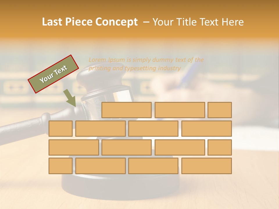 Court Adjournment Arbitrate PowerPoint Template