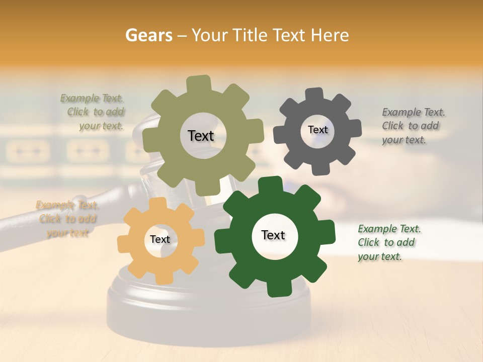 Court Adjournment Arbitrate PowerPoint Template