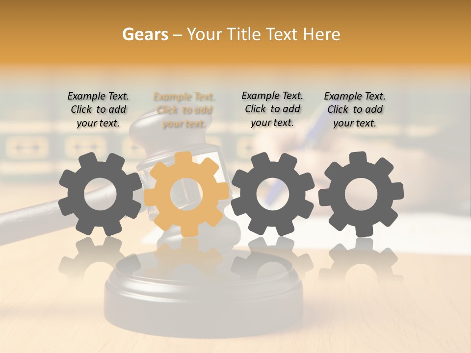 Court Adjournment Arbitrate PowerPoint Template