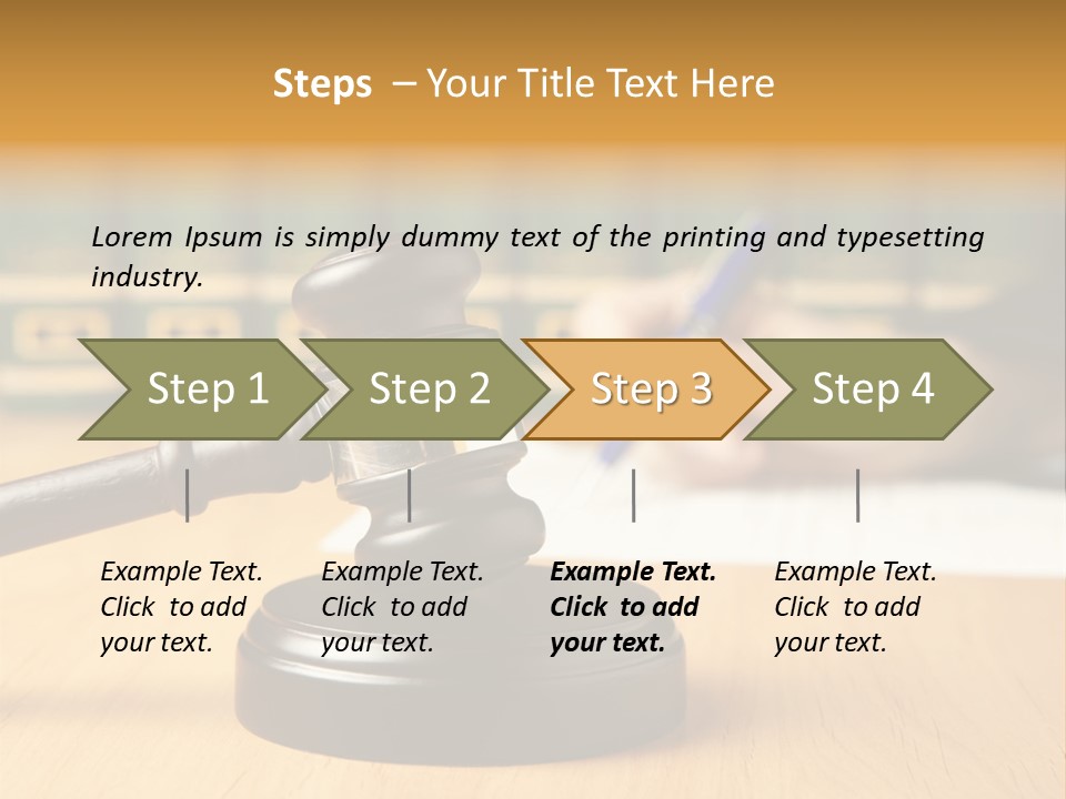 Court Adjournment Arbitrate PowerPoint Template
