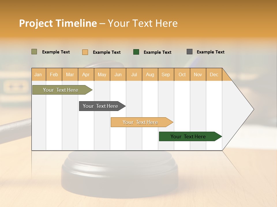 Court Adjournment Arbitrate PowerPoint Template