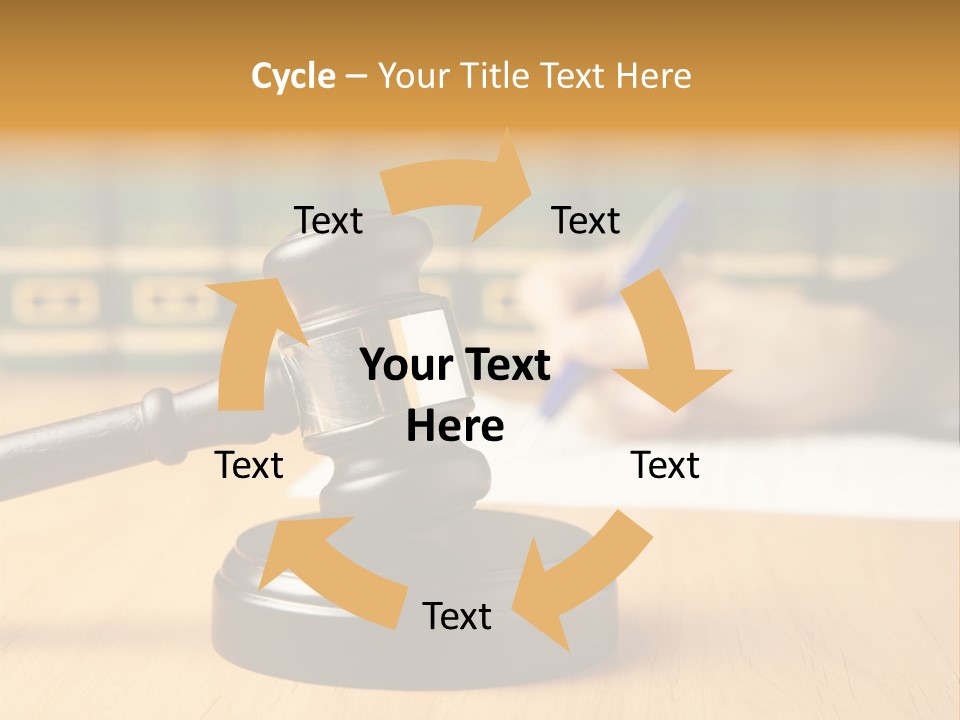Court Adjournment Arbitrate PowerPoint Template