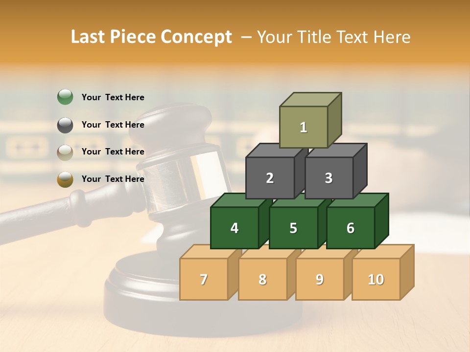 Court Adjournment Arbitrate PowerPoint Template