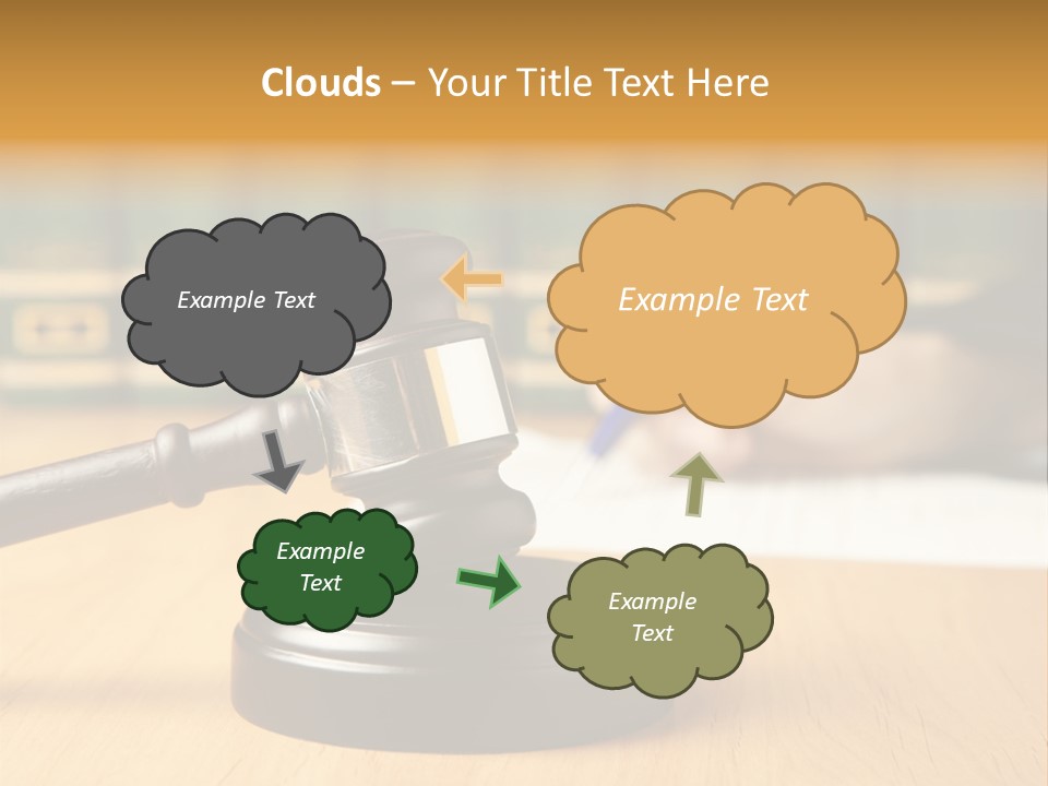 Court Adjournment Arbitrate PowerPoint Template