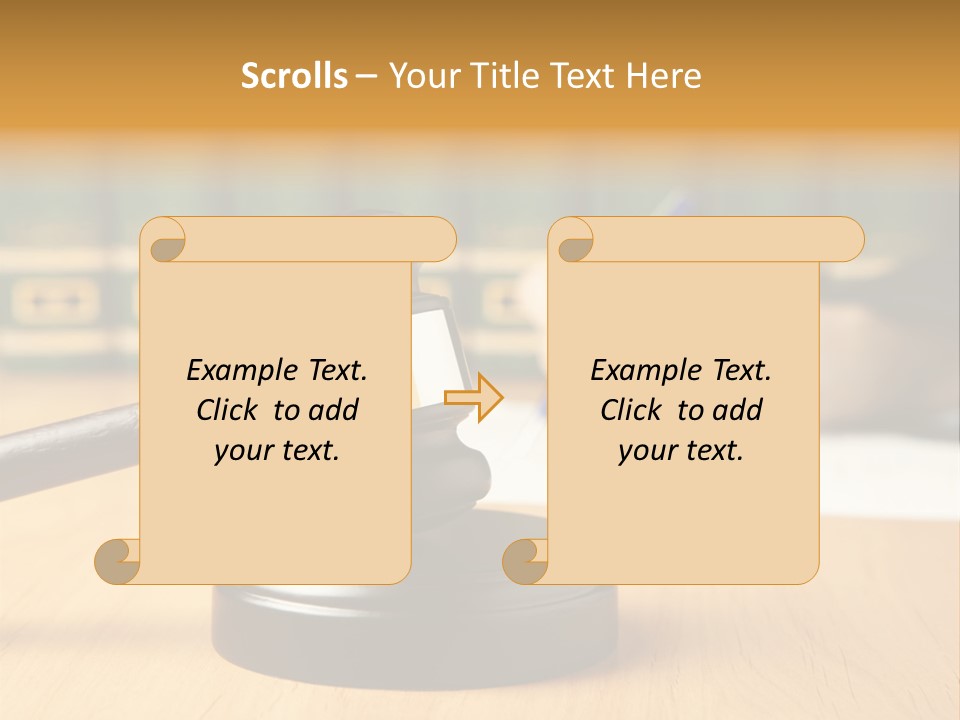 Court Adjournment Arbitrate PowerPoint Template