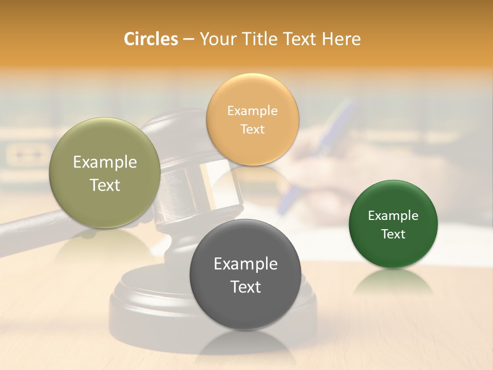 Court Adjournment Arbitrate PowerPoint Template