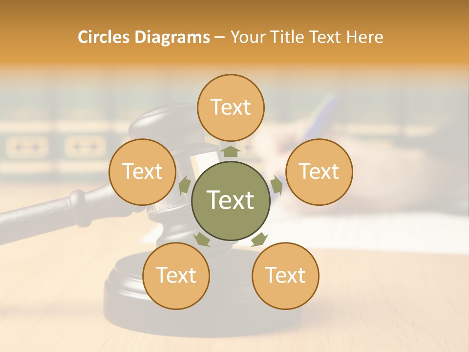 Court Adjournment Arbitrate PowerPoint Template