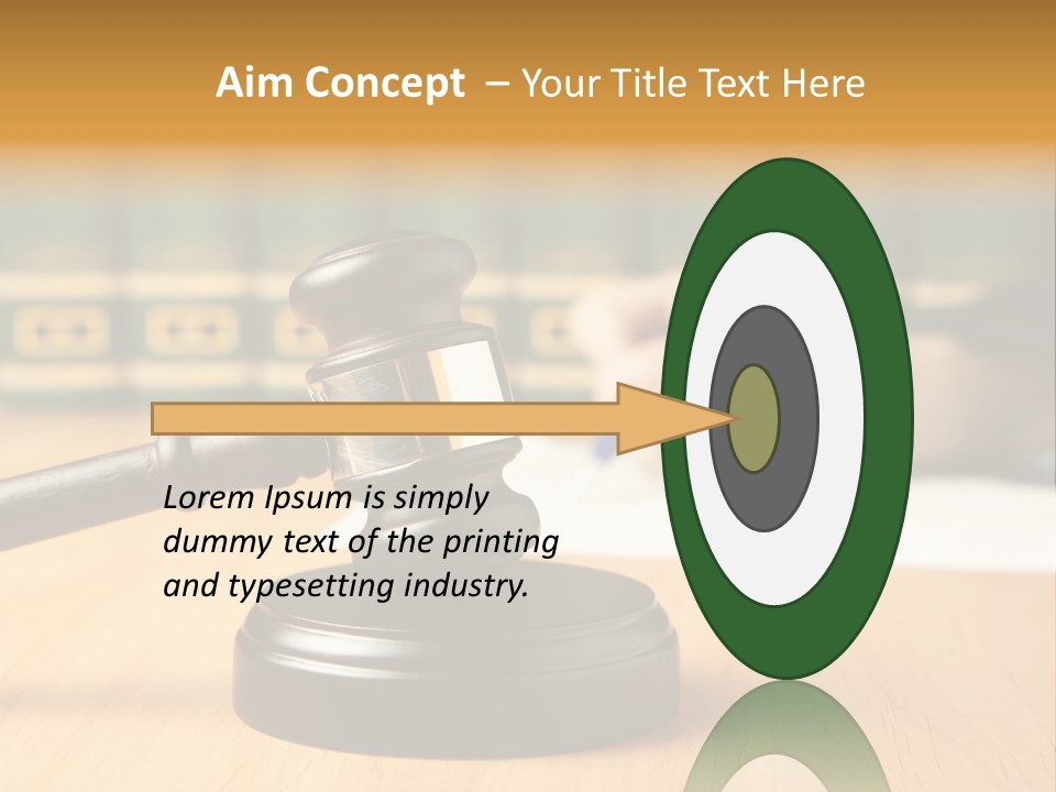 Court Adjournment Arbitrate PowerPoint Template