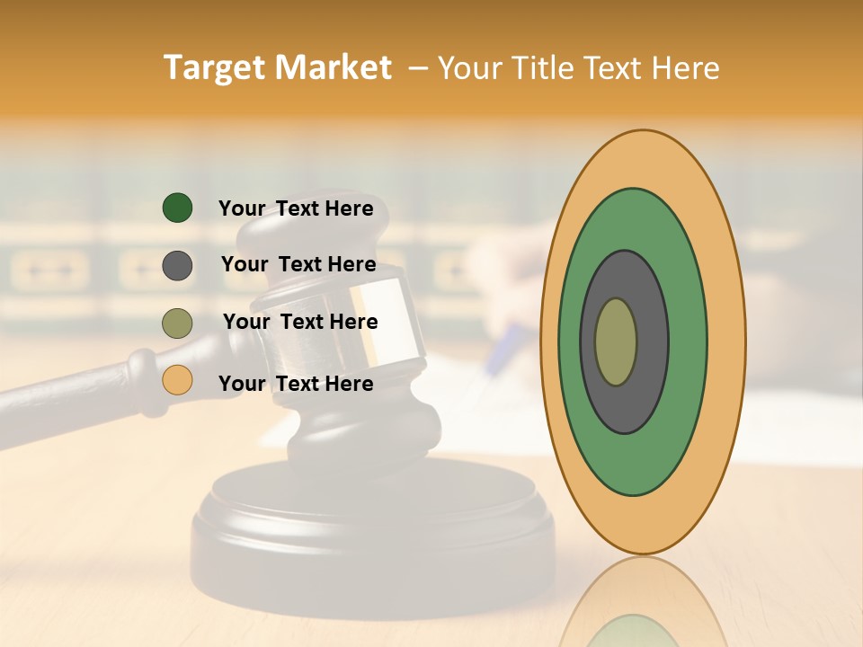 Court Adjournment Arbitrate PowerPoint Template