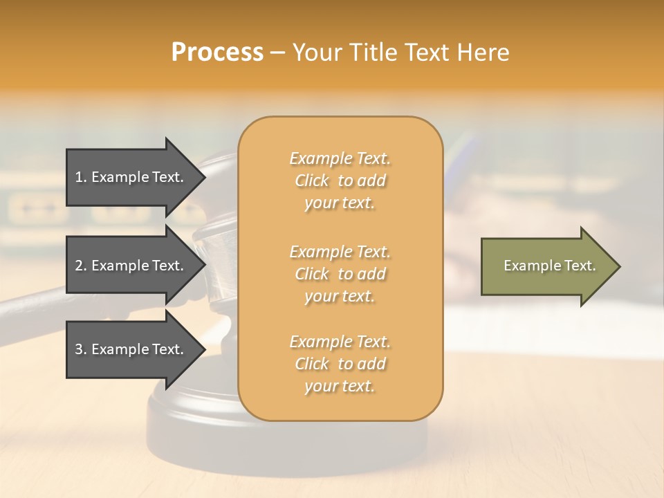Court Adjournment Arbitrate PowerPoint Template
