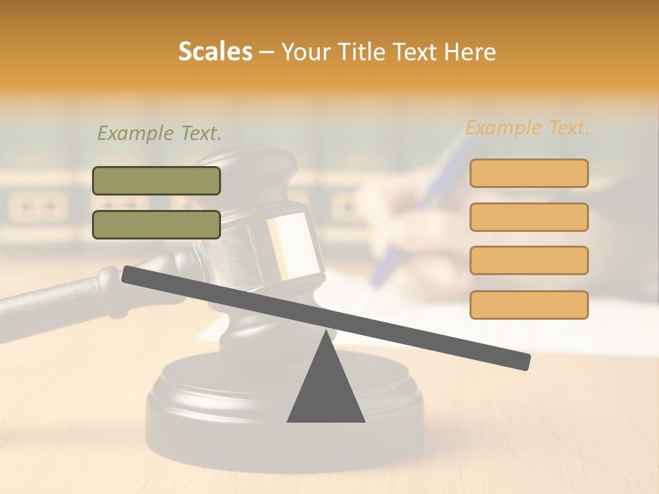 Court Adjournment Arbitrate PowerPoint Template