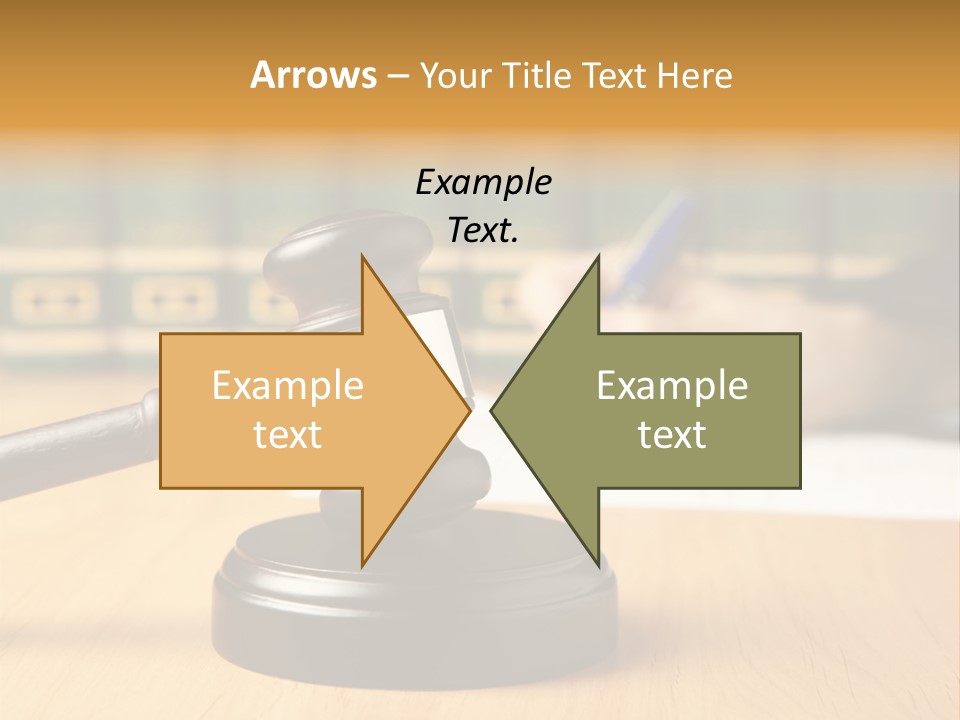 Court Adjournment Arbitrate PowerPoint Template