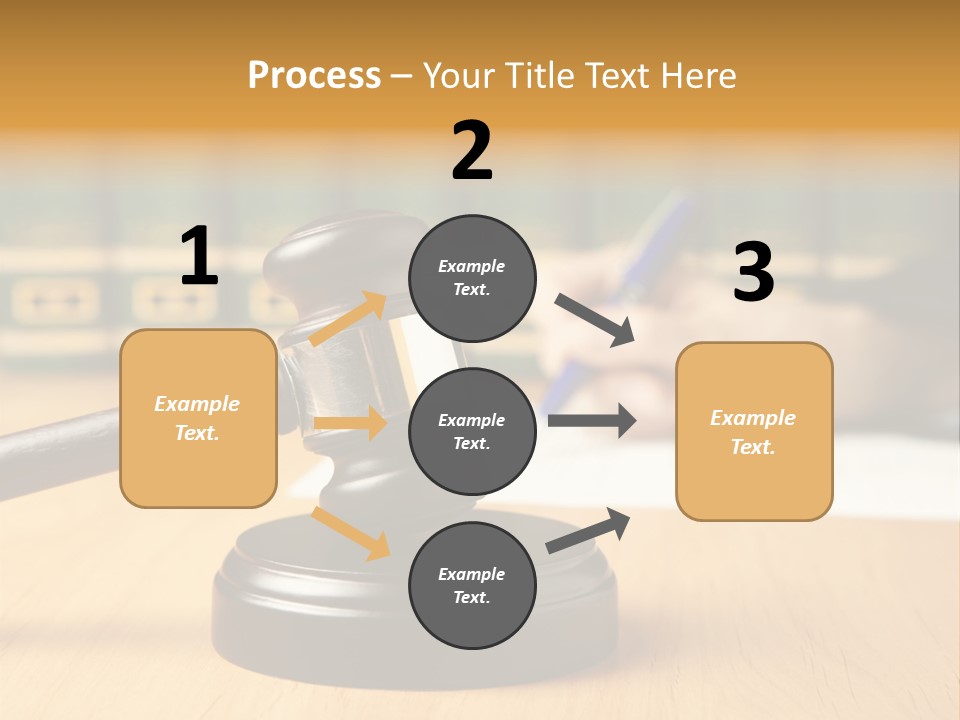 Court Adjournment Arbitrate PowerPoint Template