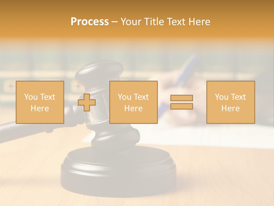 Court Adjournment Arbitrate PowerPoint Template