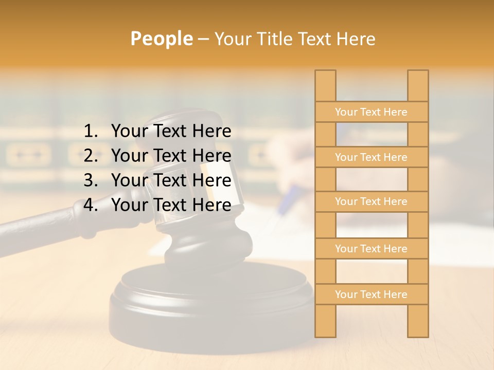 Court Adjournment Arbitrate PowerPoint Template