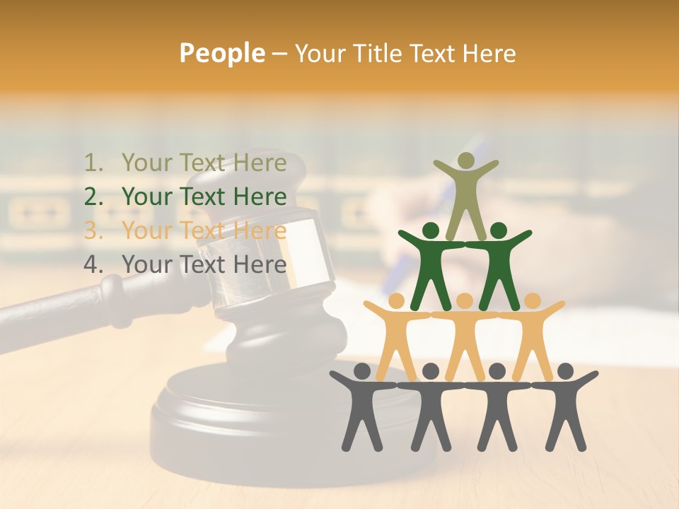 Court Adjournment Arbitrate PowerPoint Template