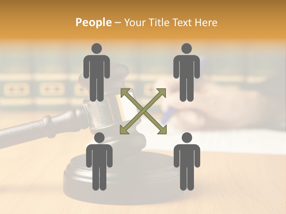 Court Adjournment Arbitrate PowerPoint Template