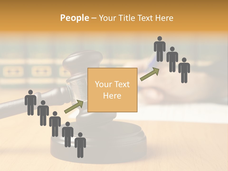 Court Adjournment Arbitrate PowerPoint Template