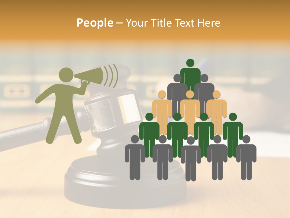 Court Adjournment Arbitrate PowerPoint Template