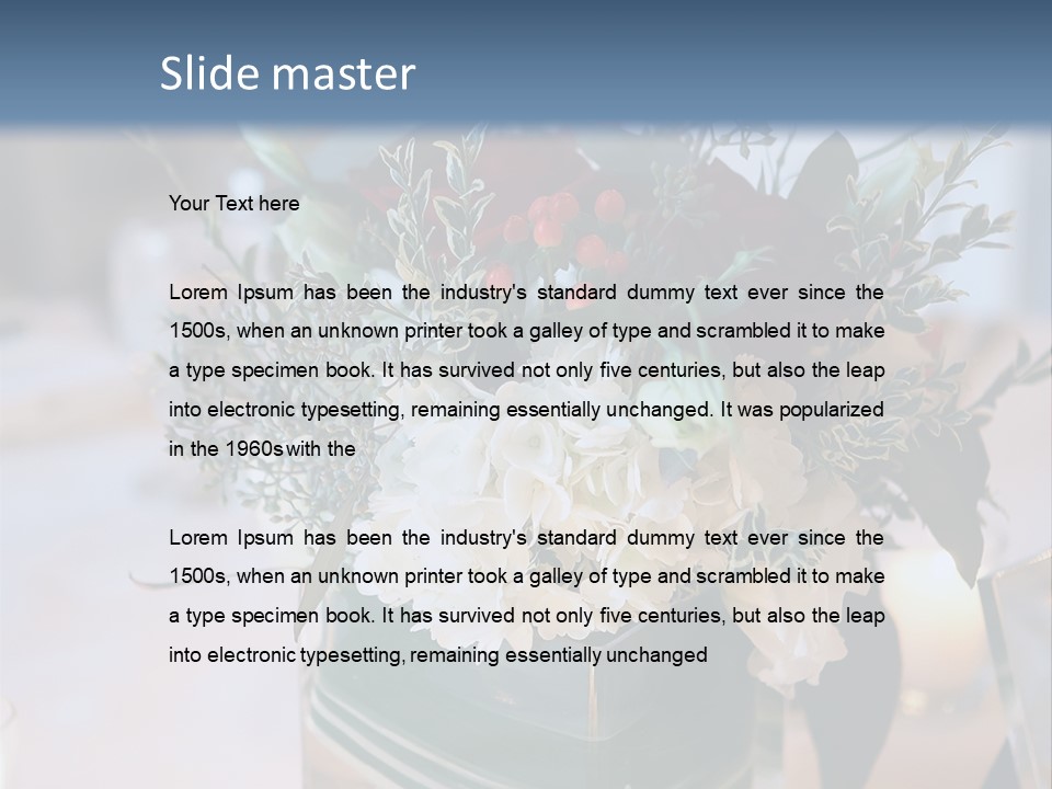 Set Restaurant Buffet PowerPoint Template