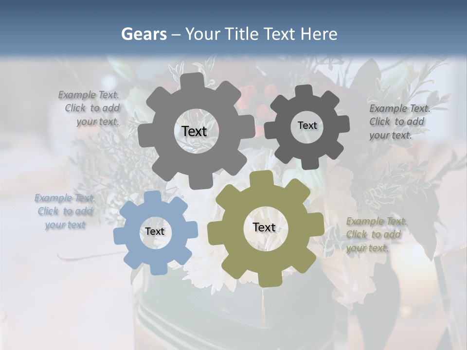 Set Restaurant Buffet PowerPoint Template