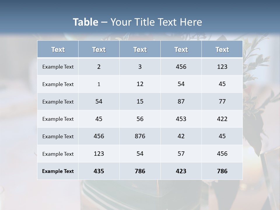 Set Restaurant Buffet PowerPoint Template