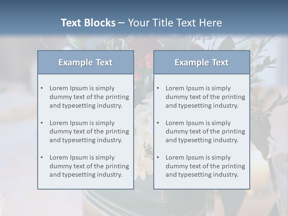 Set Restaurant Buffet PowerPoint Template