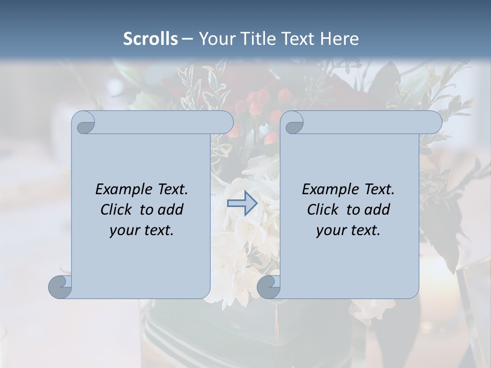 Set Restaurant Buffet PowerPoint Template