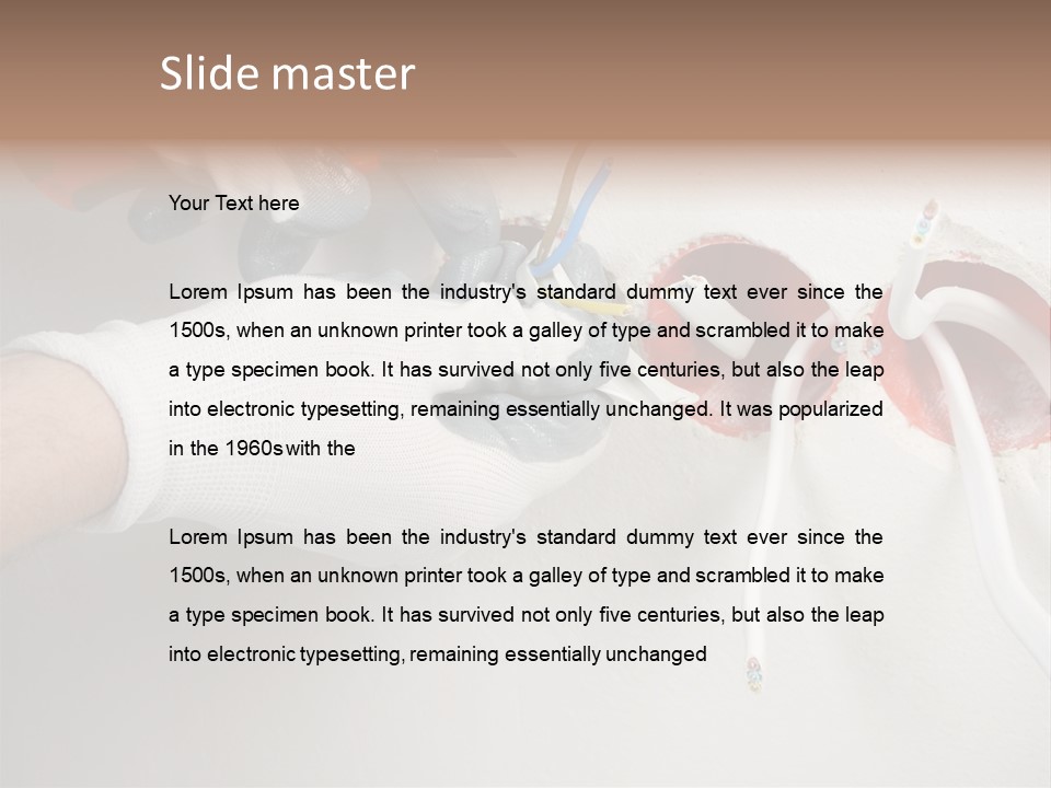 Wall Protection Work PowerPoint Template