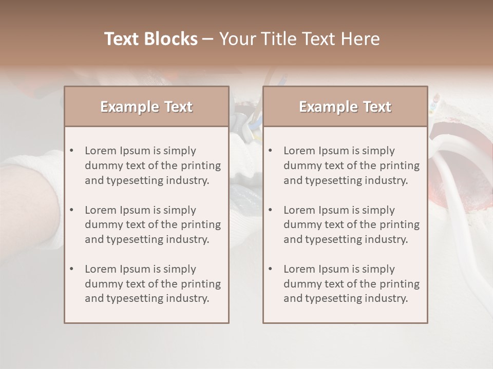 Wall Protection Work PowerPoint Template