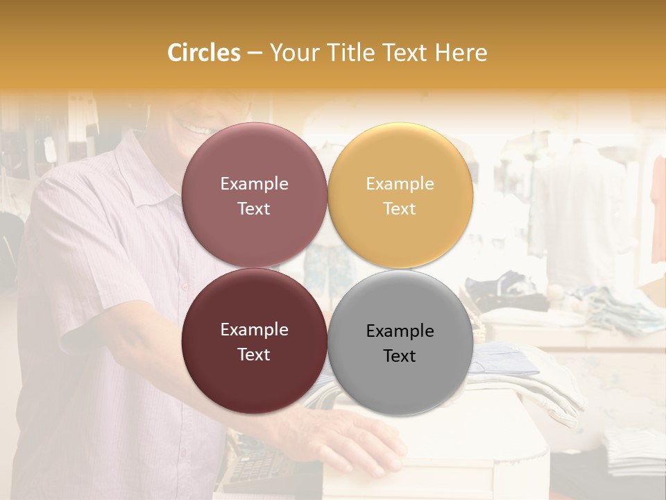 Retail People Cashier PowerPoint Template
