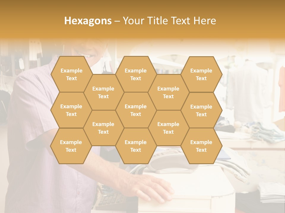 Retail People Cashier PowerPoint Template