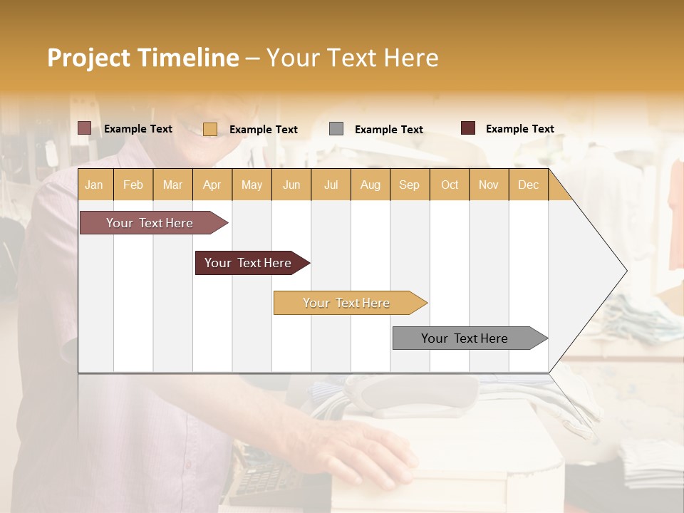 Retail People Cashier PowerPoint Template
