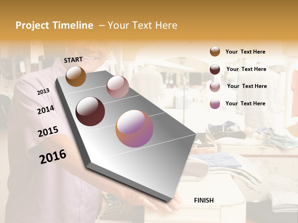 Retail People Cashier PowerPoint Template
