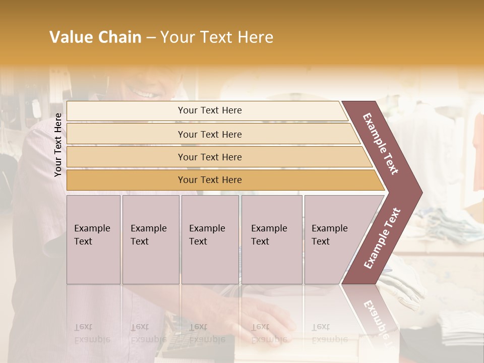 Retail People Cashier PowerPoint Template