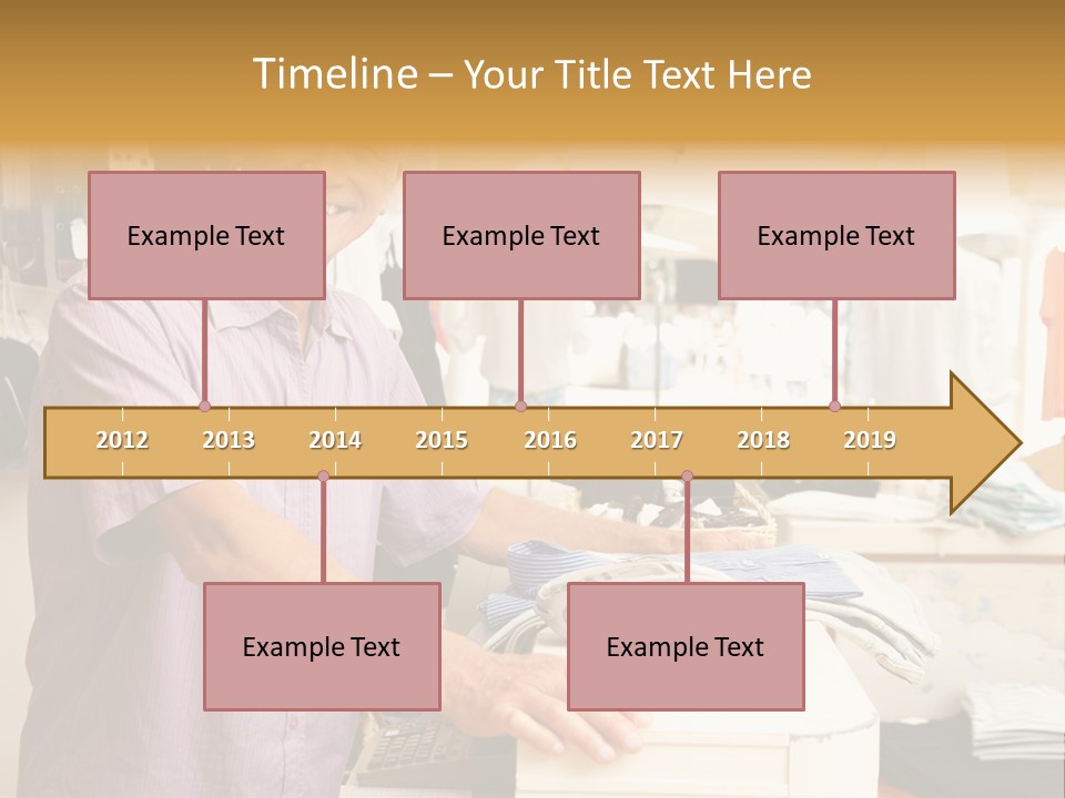 Retail People Cashier PowerPoint Template