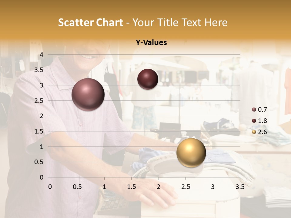 Retail People Cashier PowerPoint Template