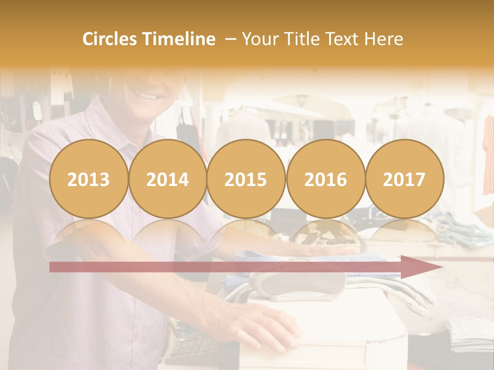 Retail People Cashier PowerPoint Template