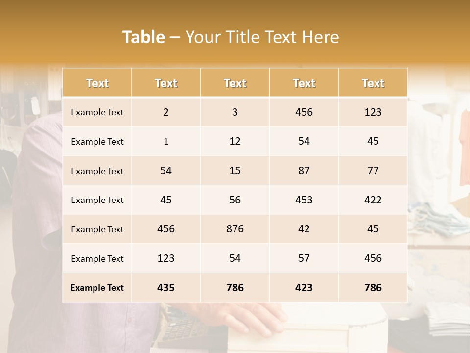 Retail People Cashier PowerPoint Template