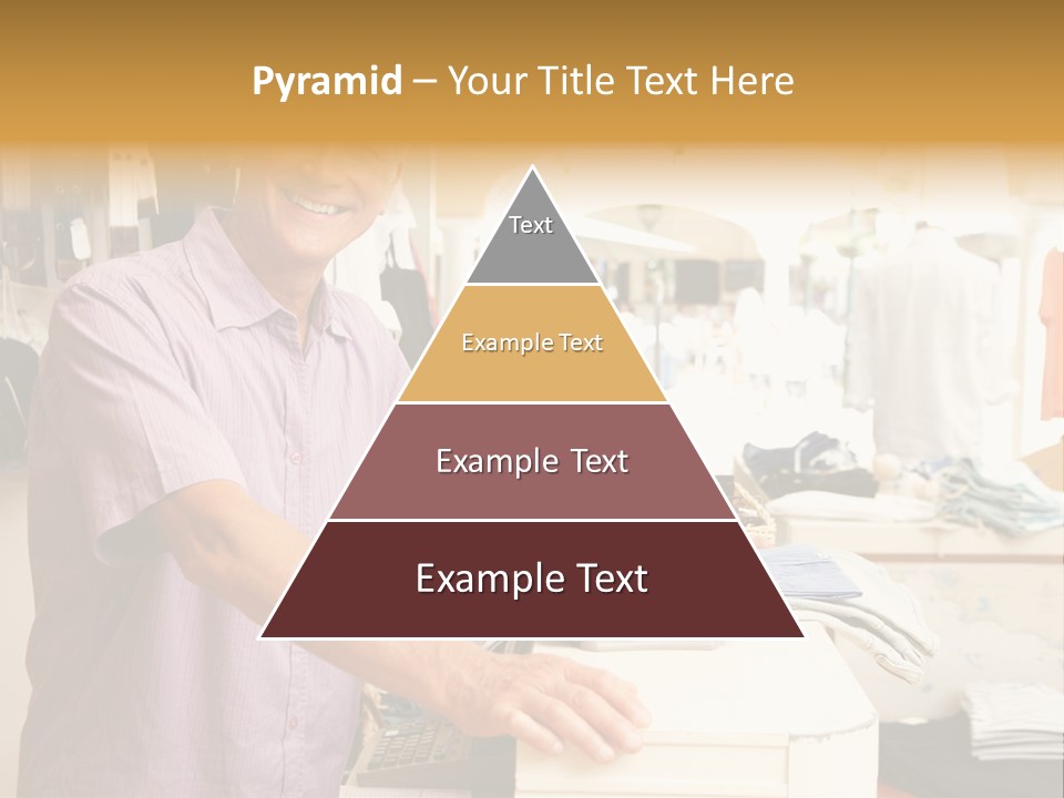 Retail People Cashier PowerPoint Template