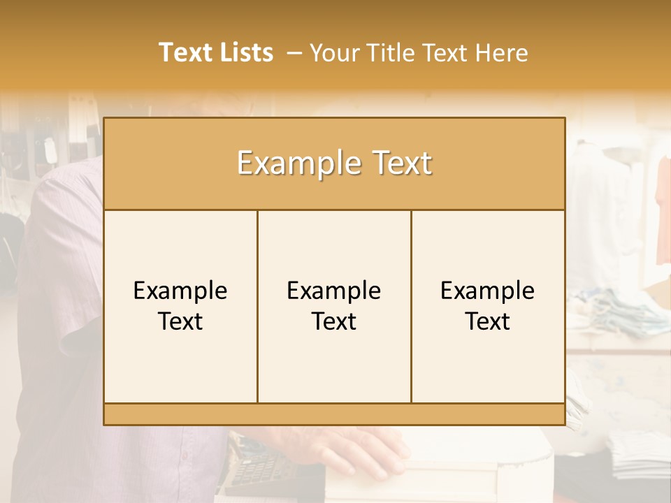 Retail People Cashier PowerPoint Template