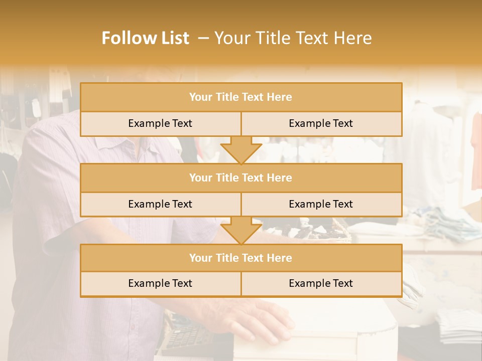 Retail People Cashier PowerPoint Template