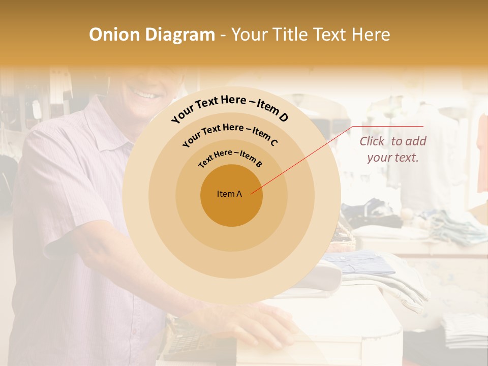 Retail People Cashier PowerPoint Template