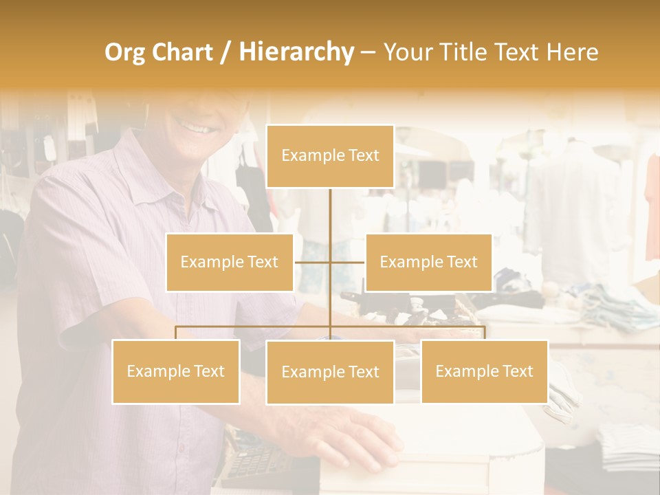 Retail People Cashier PowerPoint Template