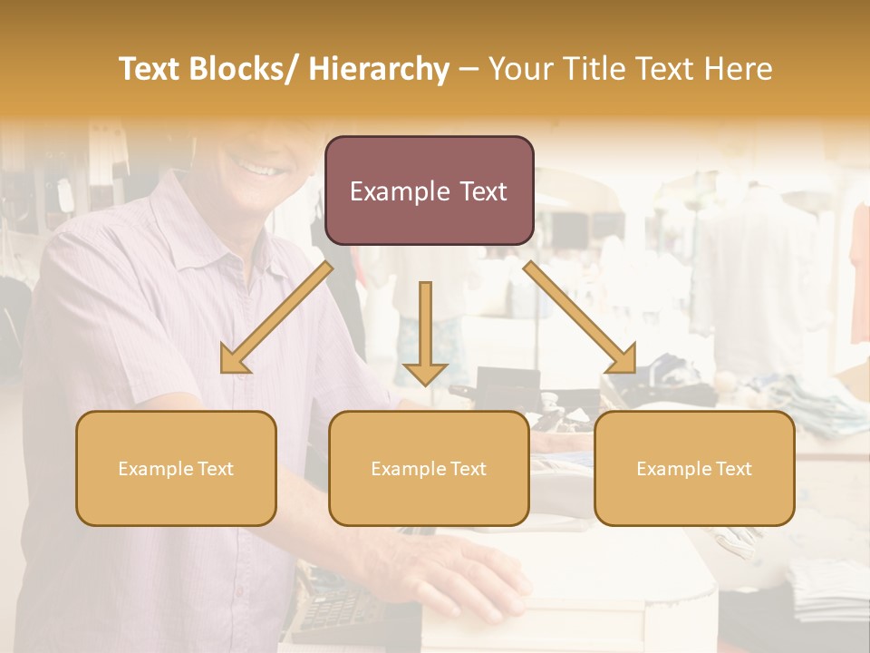 Retail People Cashier PowerPoint Template