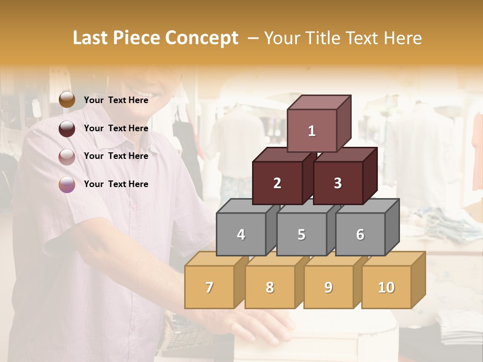 Retail People Cashier PowerPoint Template